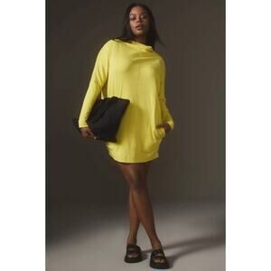 Daily Practice by Anthropologie Long-Sleeve Mock-Neck Knit Mini Dress Size M